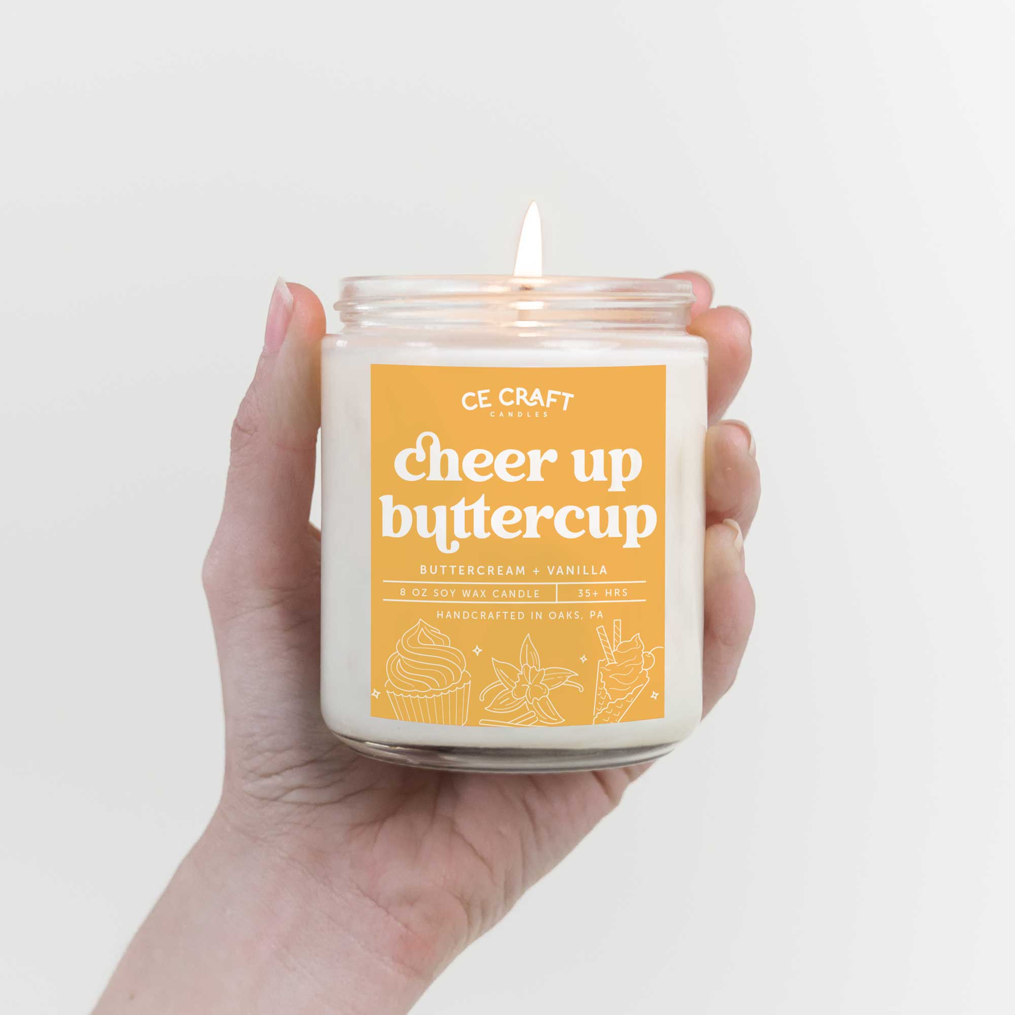 Cheer Up Buttercup Candle – C & E Craft Co