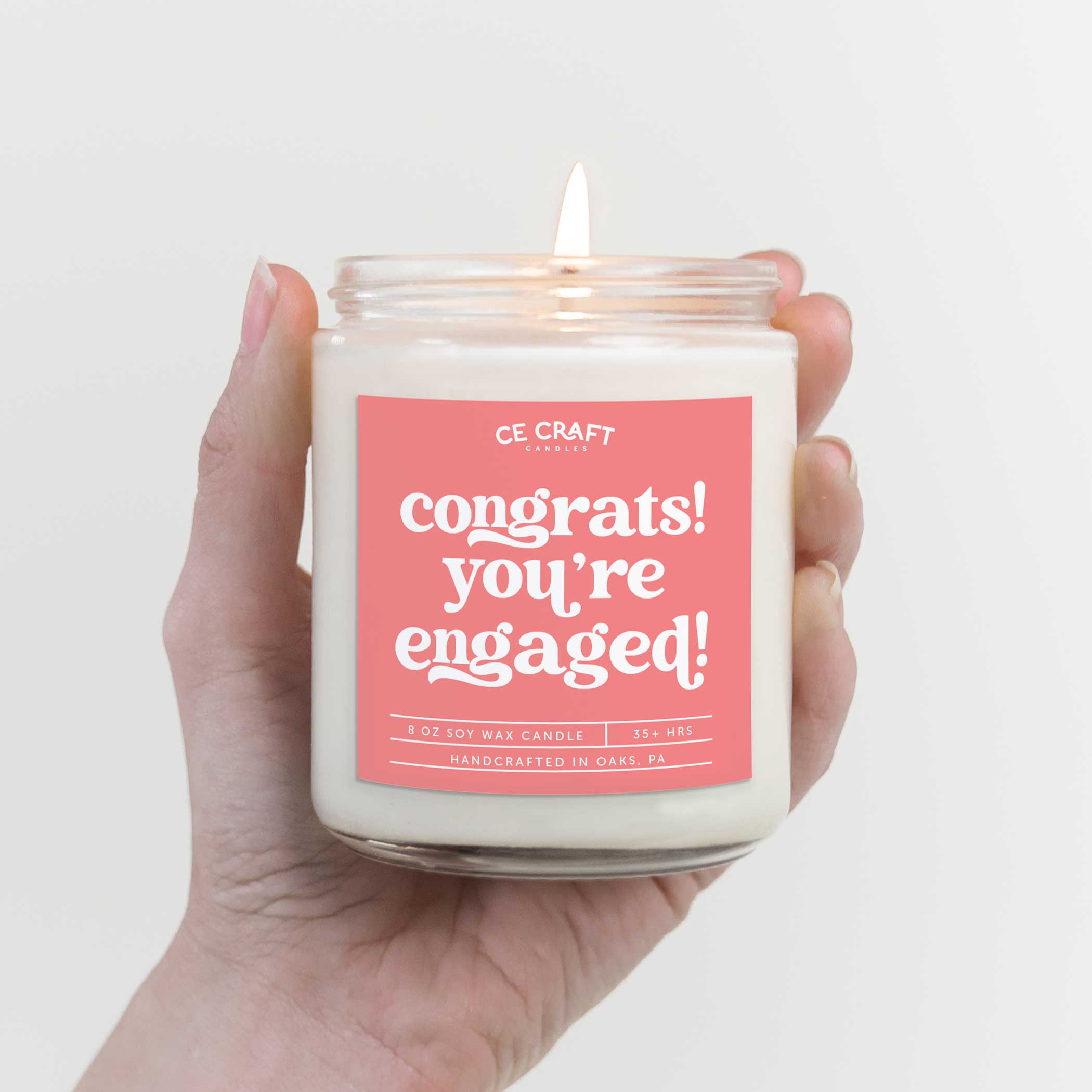 OMG You're Engaged Soy Candle, Engagement Gift, Bridal Shower Gift