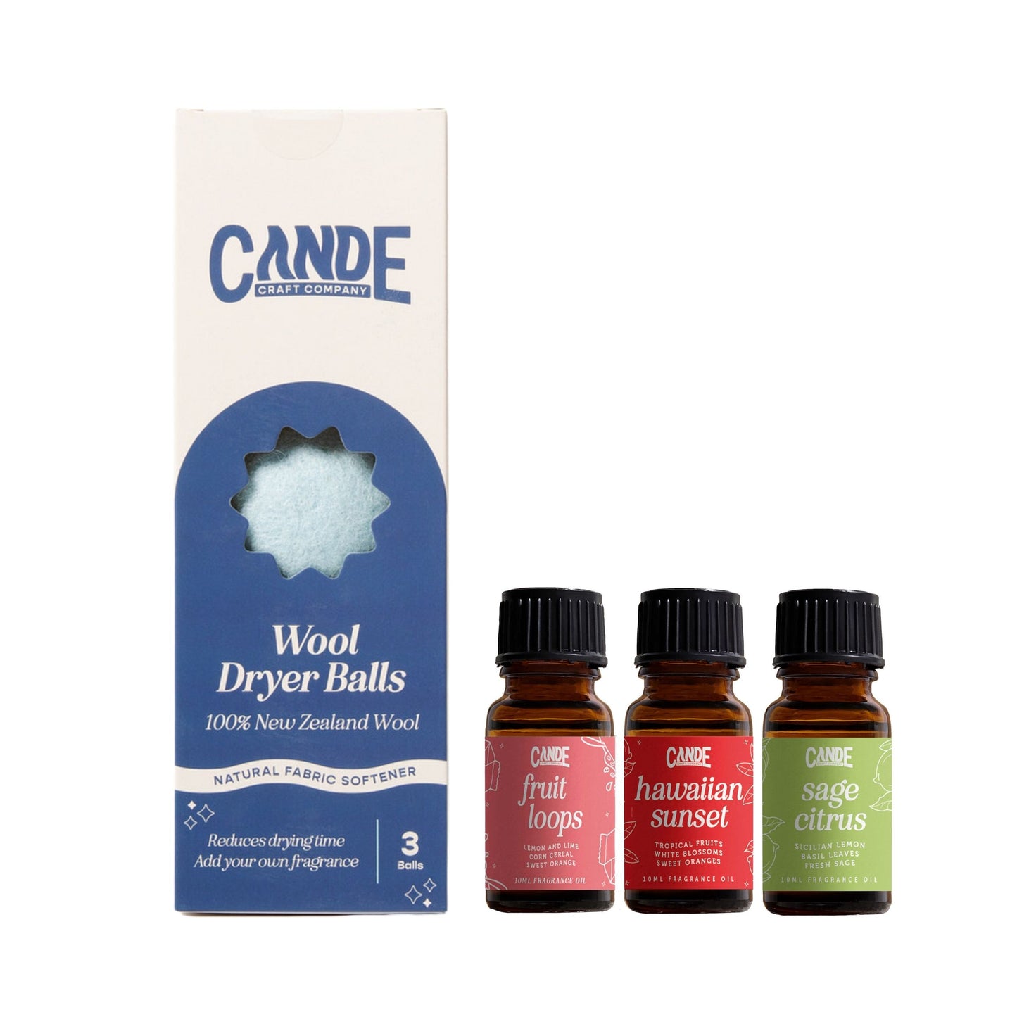 Wool Dryer Balls - 3 Pack with 3 Fragrance Oils - 1000+ Loads - Premium Natural Fabric Softener - Reduces Drying Time & Static