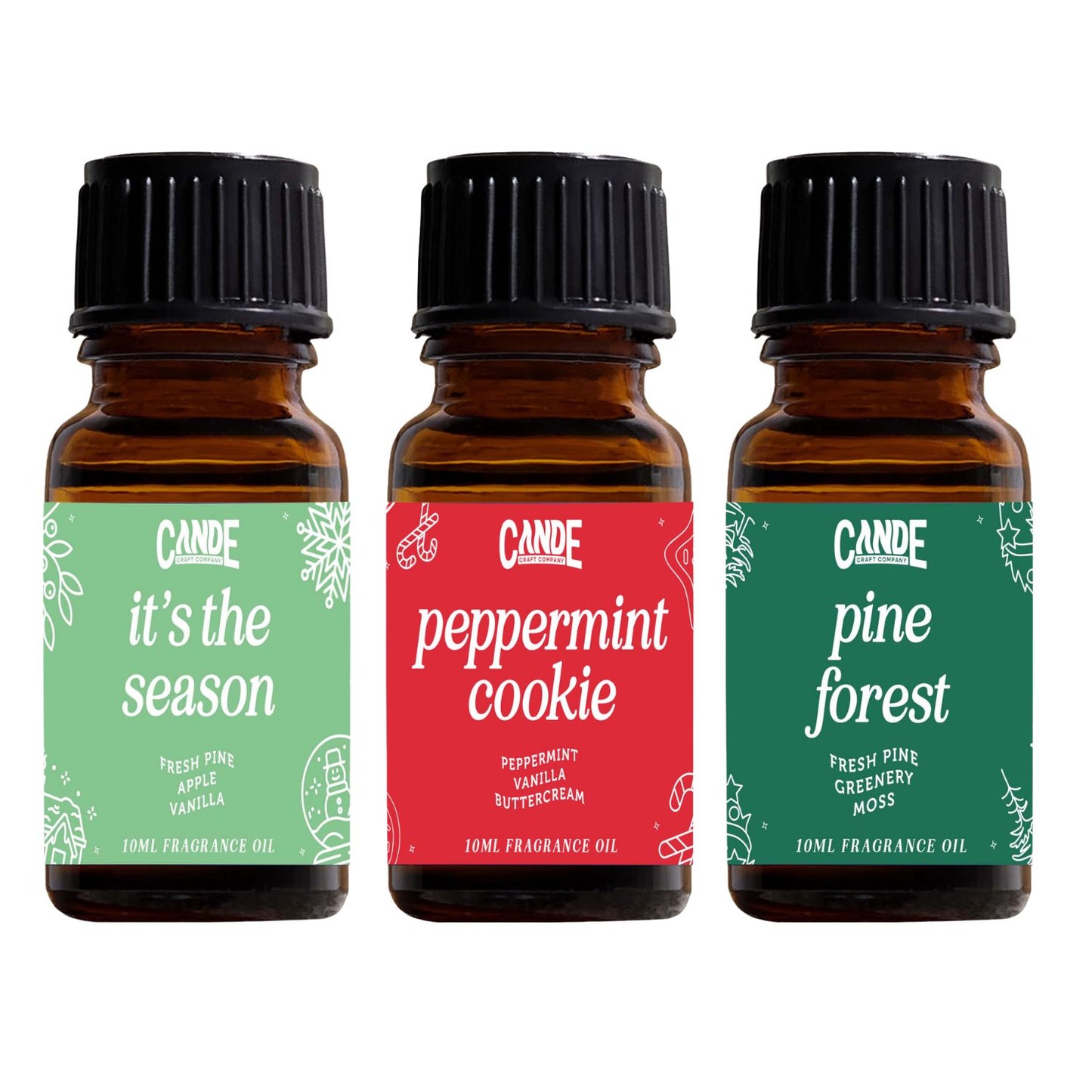 Scented Premium Fragrance Oil Multi Pack - Long-lasting Fragrance for Home