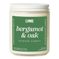 Bergamot & Oak Scented Candle
