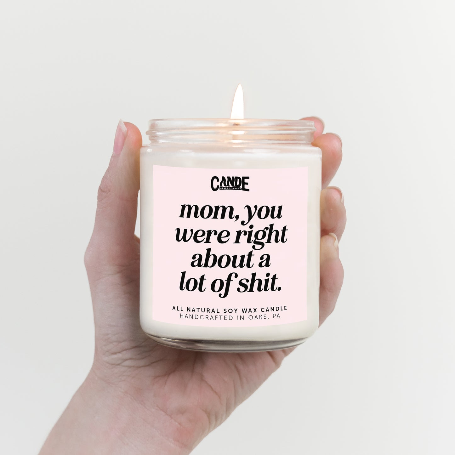 Mom You Were Right About a Lot of Shit Candle
