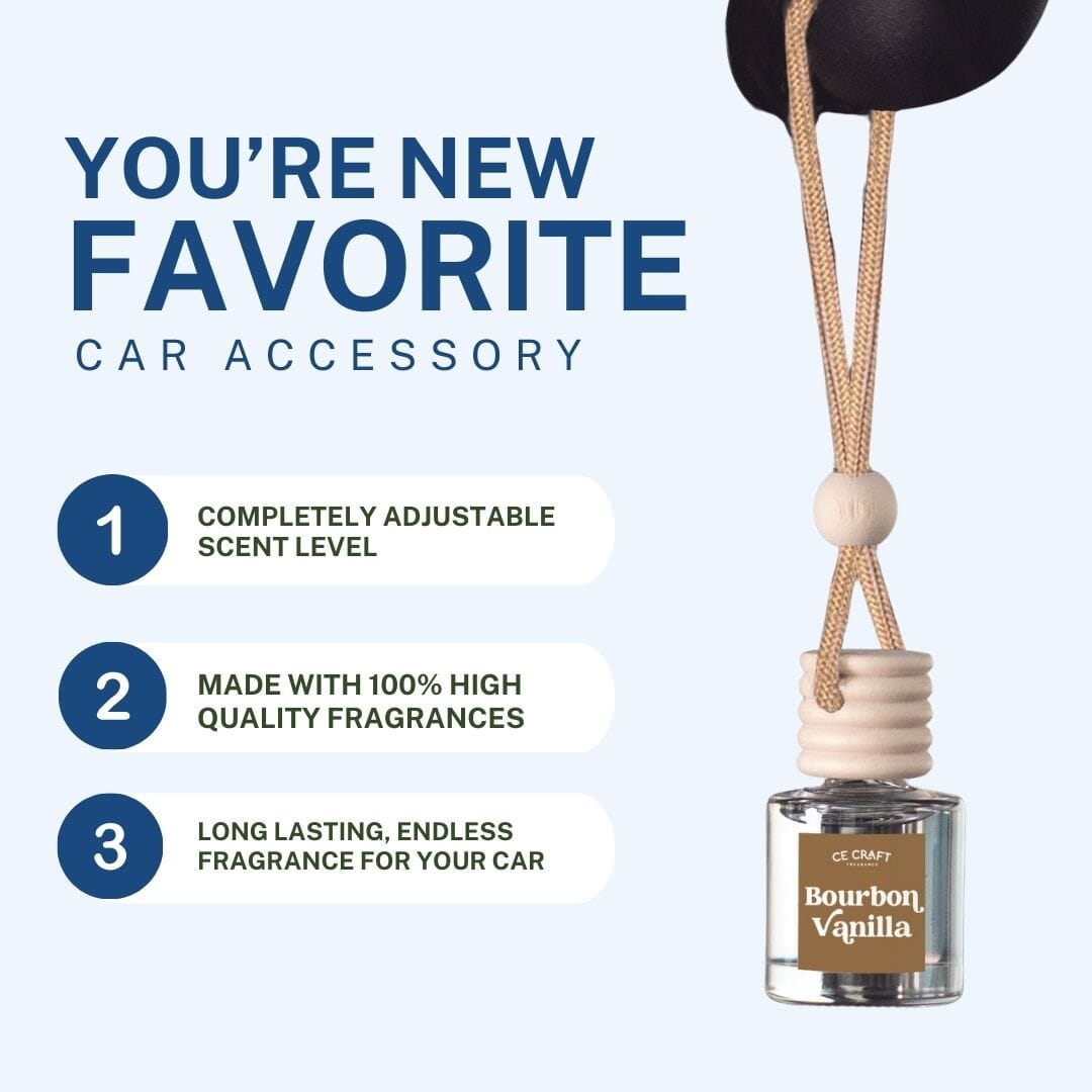 Bourbon Vanilla Scented Car Freshener C & E Craft Co