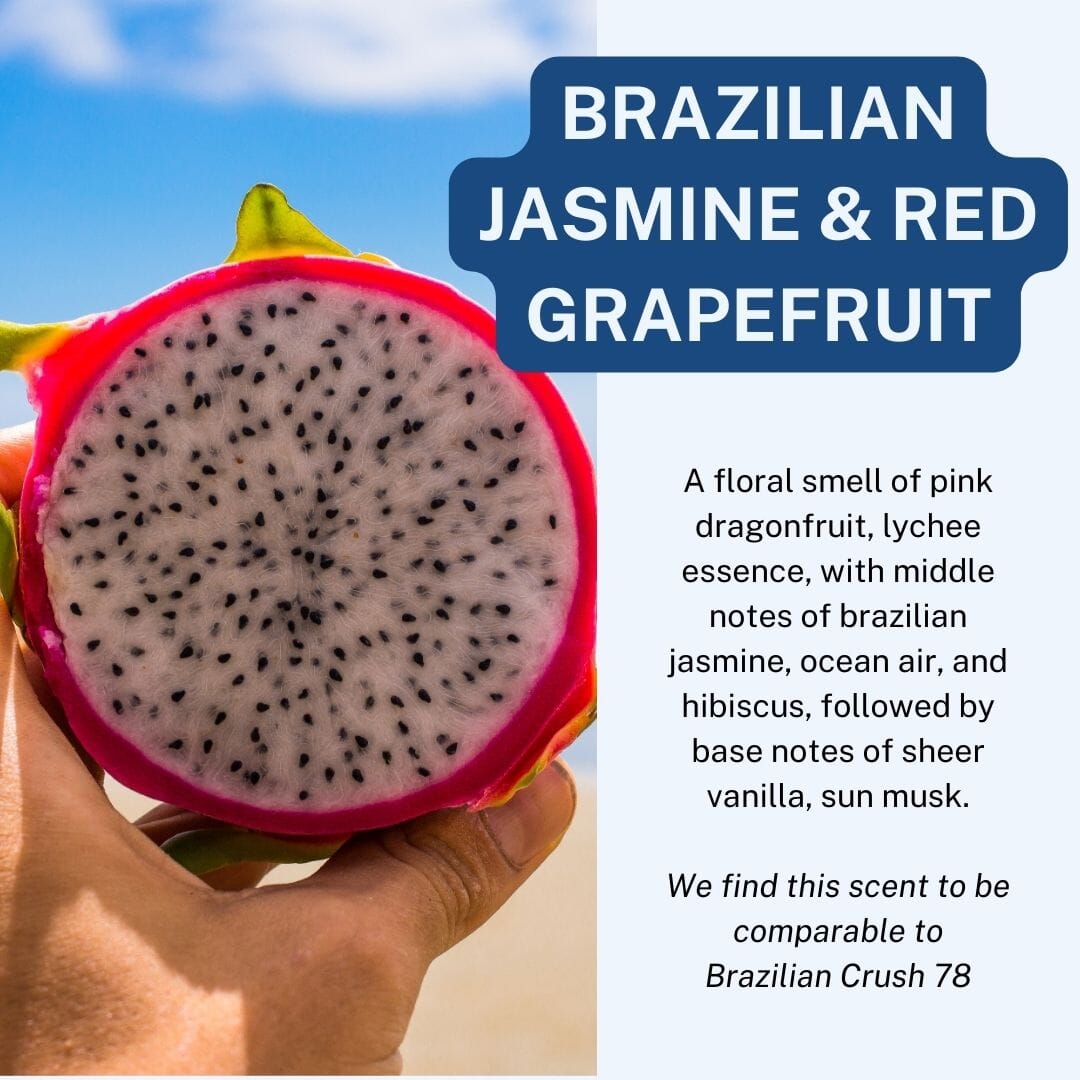Brazilian Jasmine & Red Dragonfruit Scented Car Freshener Vehicle Air Fresheners CE Craft 