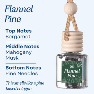 Flannel Pine Scented Car Freshener Vehicle Air Fresheners CE Craft 