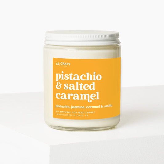 Pistachio & Salted Caramel Candle Candles CE Craft 