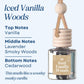 Scented Car Air Freshener Vehicle Air Fresheners CANDECraftCo Iced Vanilla Woods 