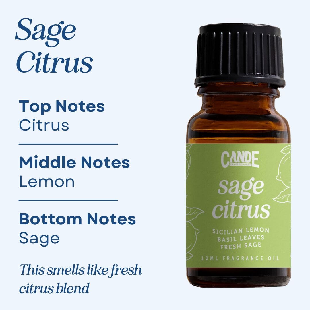 Scented Premium Fragrance Oil C & E Craft Co Sage Citrus 