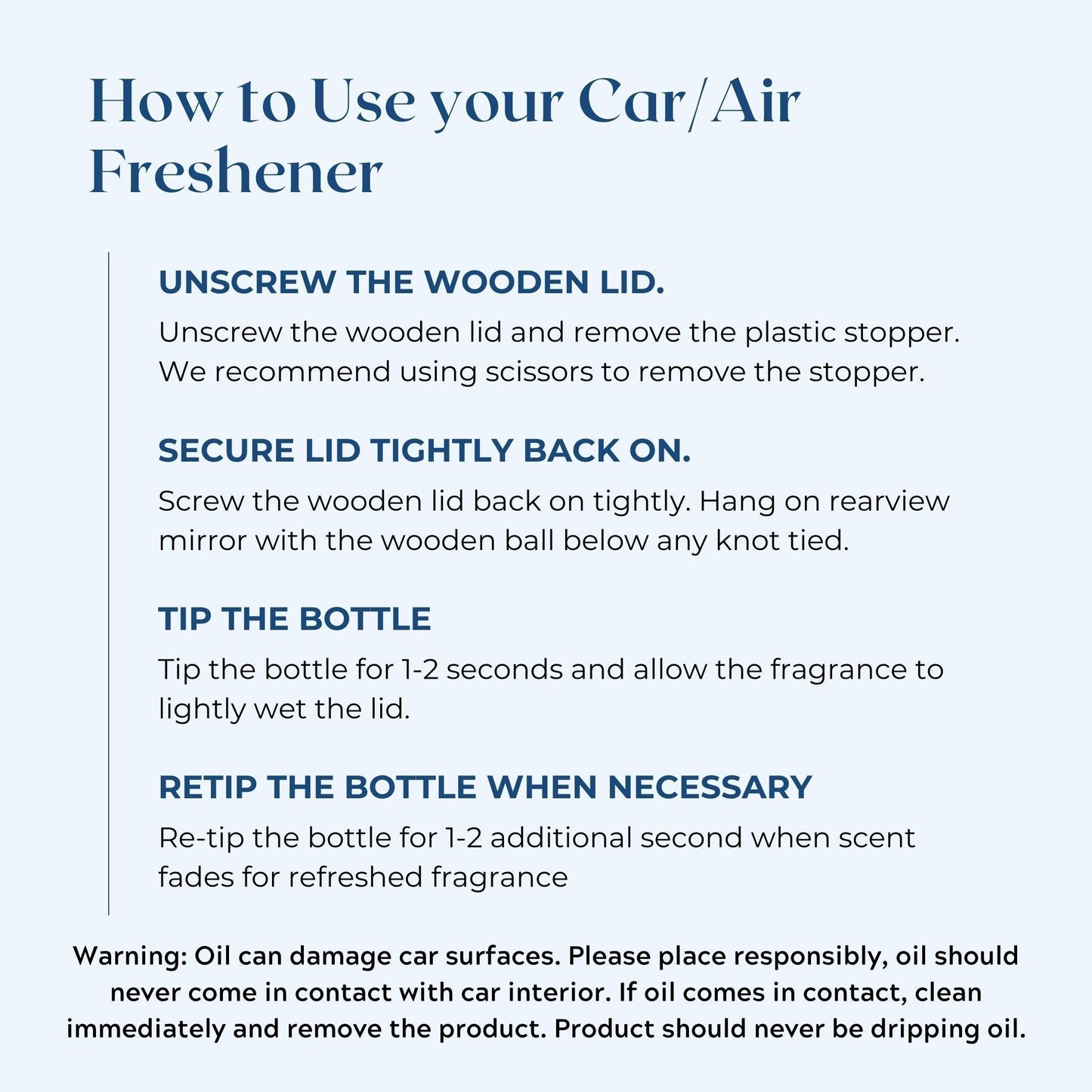 Adam Carlsen Scented Car Freshener Vehicle Air Fresheners CE Craft 