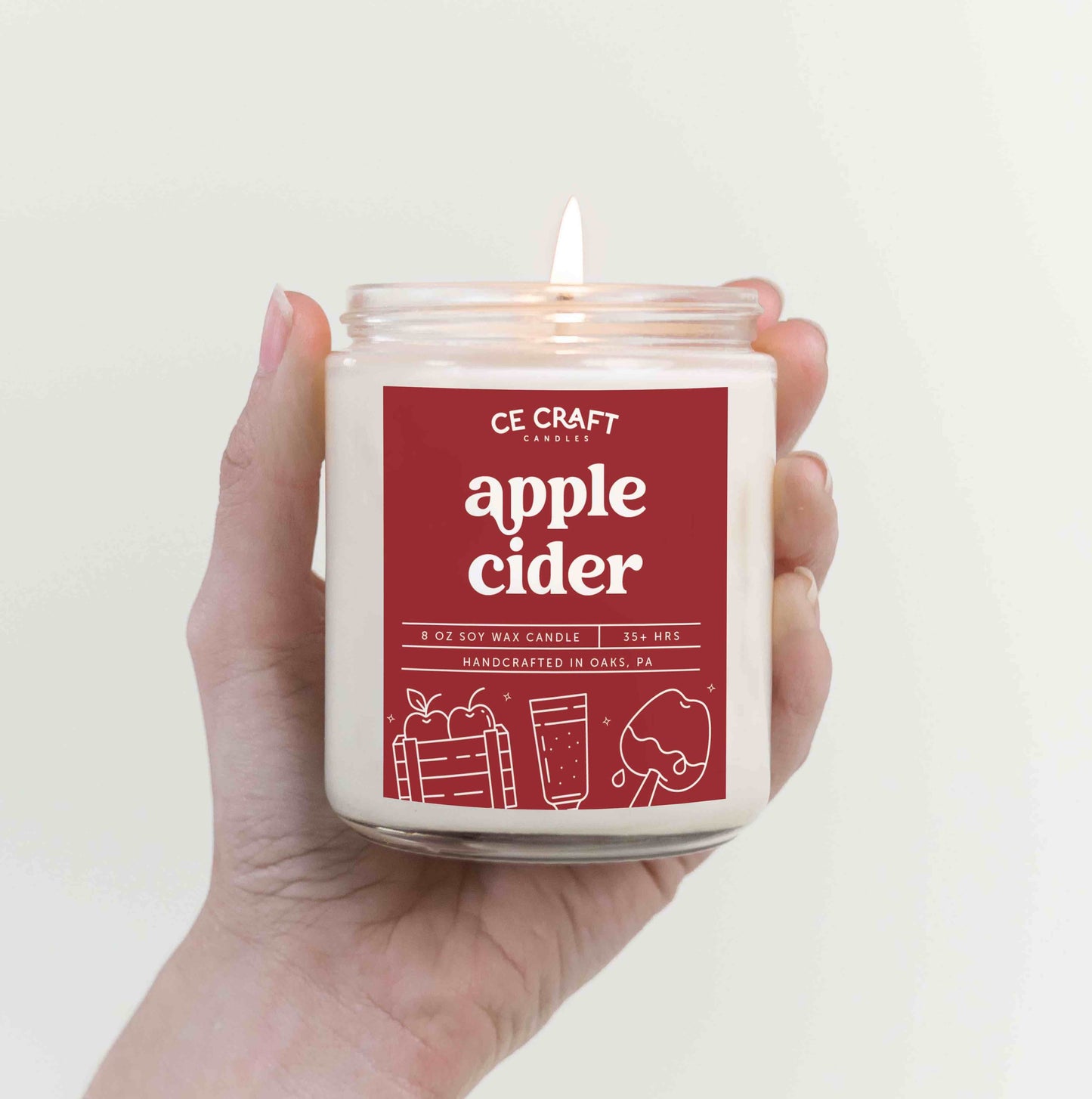 Apple Cider Scented Candle Candles CE Craft 