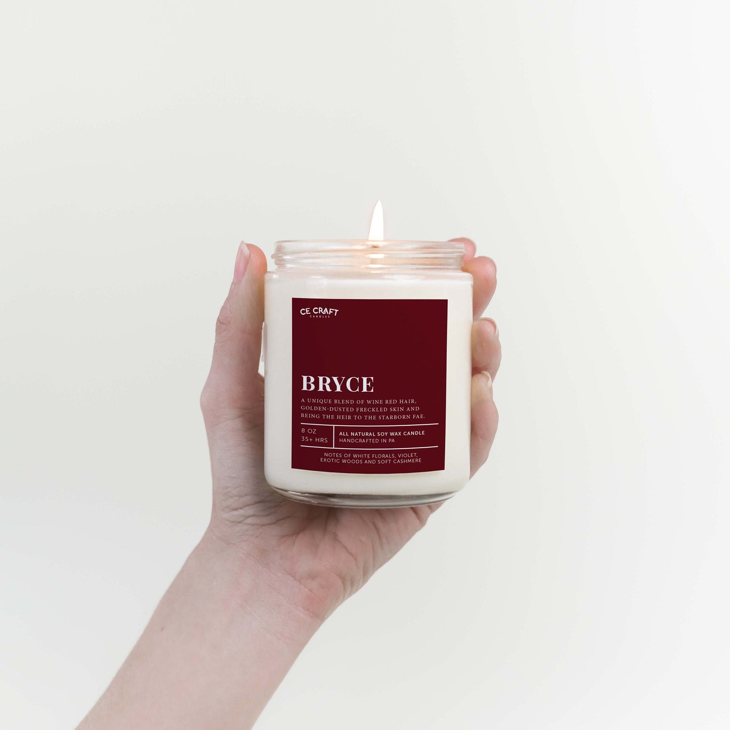 Bryce Scented Soy Wax Candle C & E Craft Co 