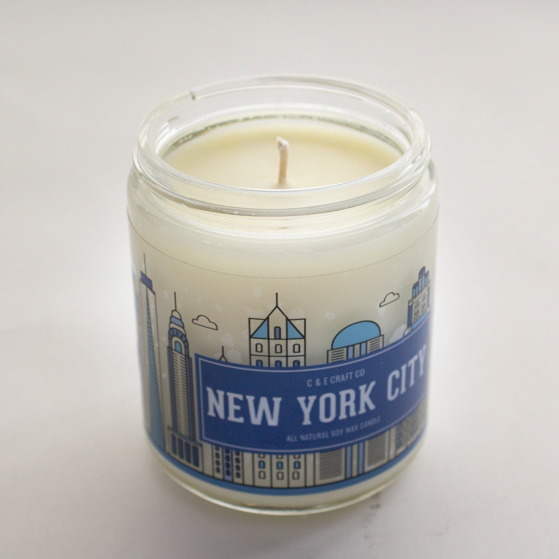 C&E - New York City Skyline - Soy Wax Candle - New York City Gift C & E Craft Co 