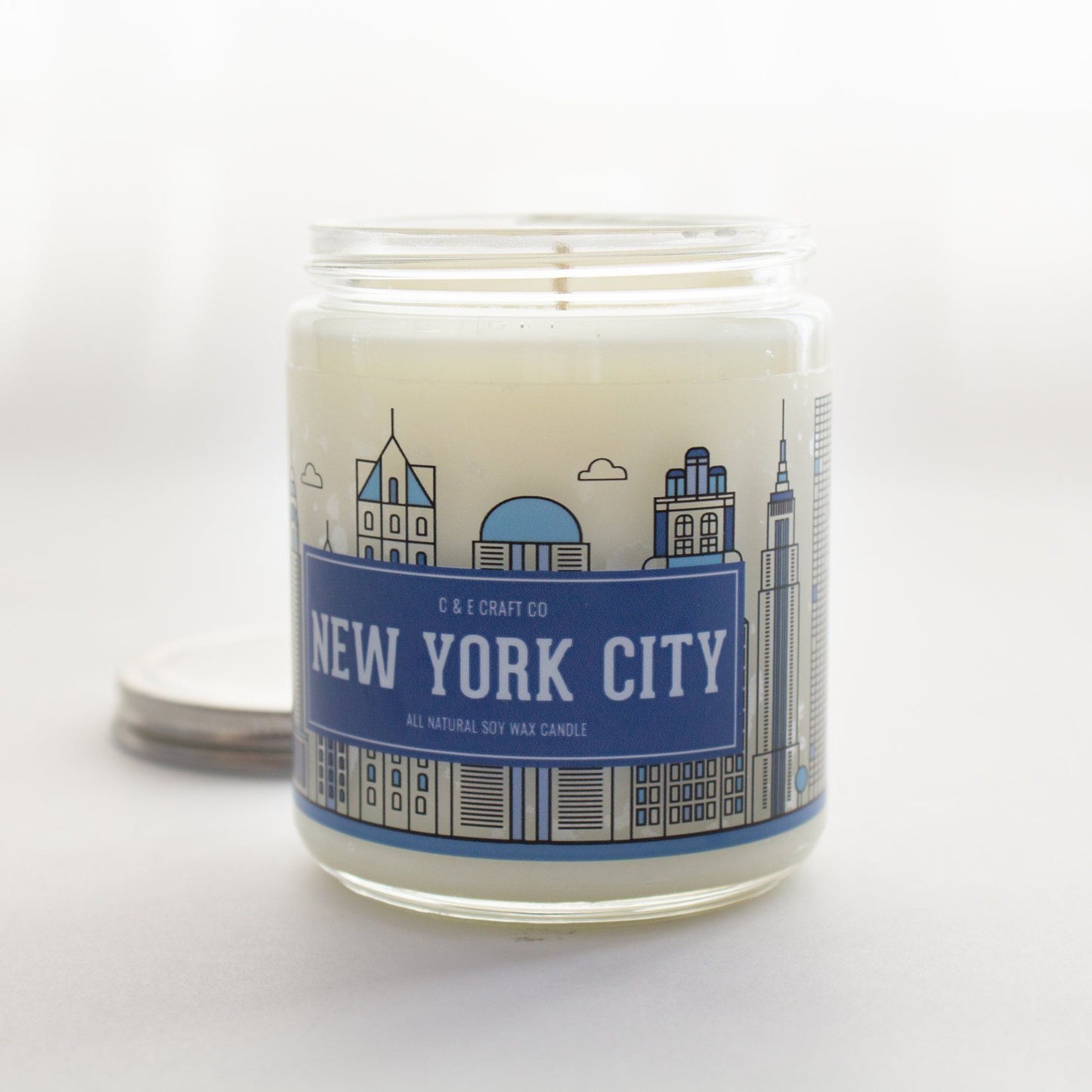 C&E - New York City Skyline - Soy Wax Candle - New York City Gift C & E Craft Co 