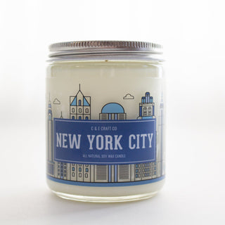 C&E - New York City Skyline - Soy Wax Candle - New York City Gift C & E Craft Co 