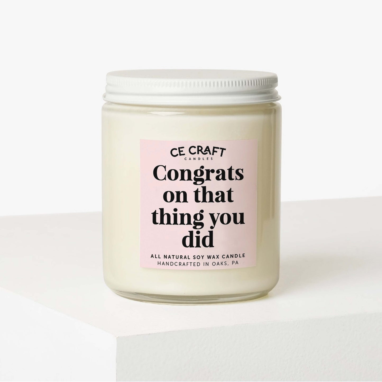 Congrats on that Thing You Did Candle Candle CE Craft 