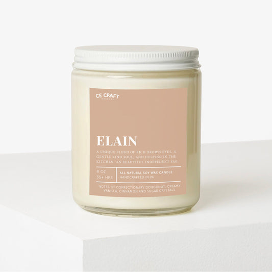 Elain Scented Soy Wax Candle C & E Craft Co 