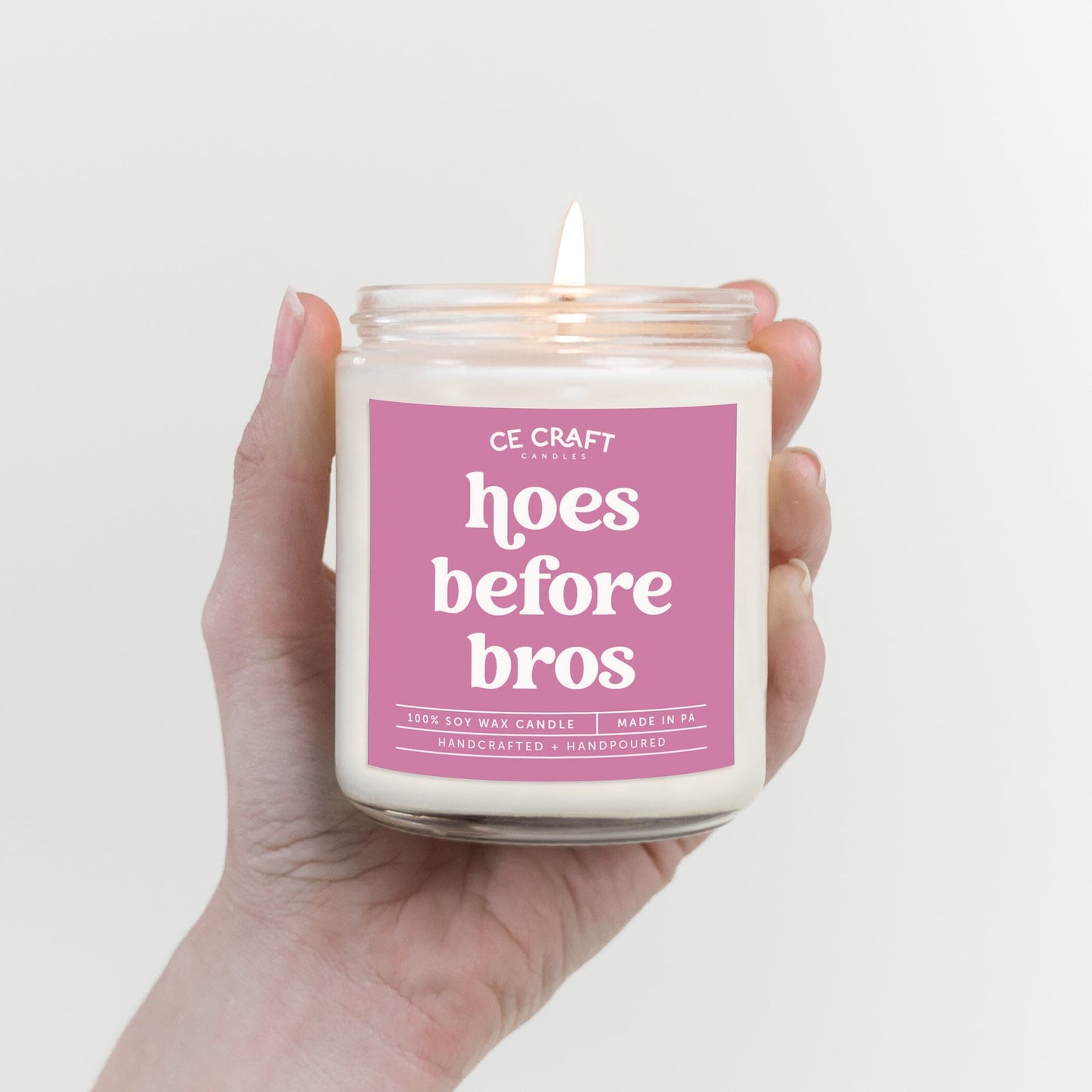 Hoes Before Bros Candle Candles CE Craft 