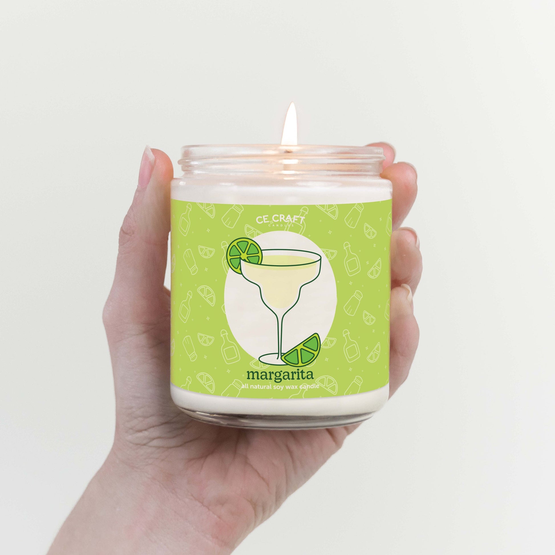 Margarita Cocktail Inspired Scented Candle C & E Craft Co 