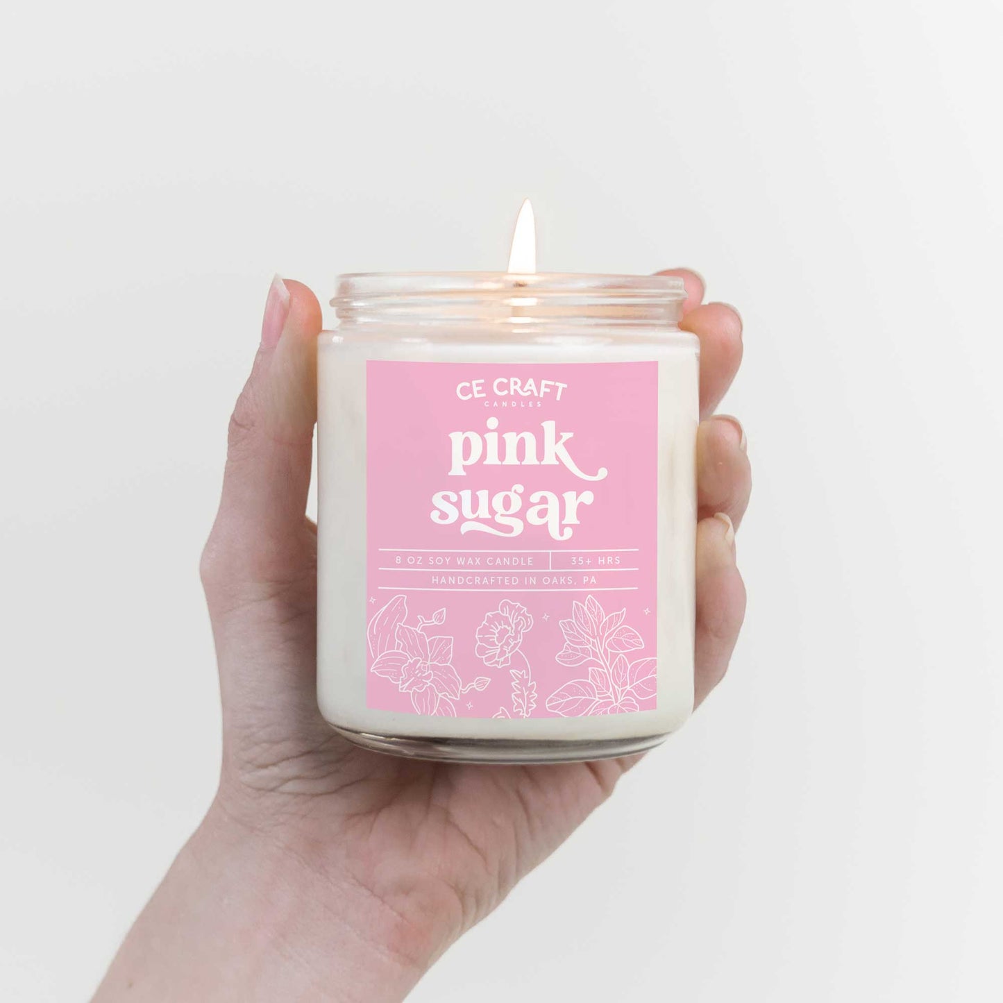 Pink Sugar Scented Candle Candles CE Craft 