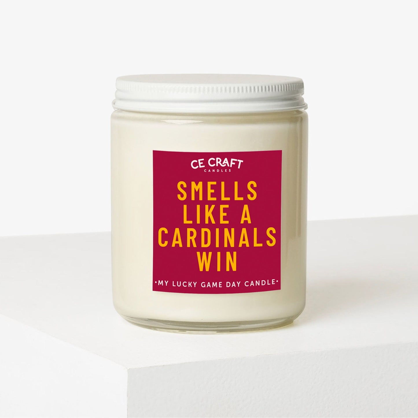 Smells Like a Cardinals Win Scented Candle C & E Craft Co 