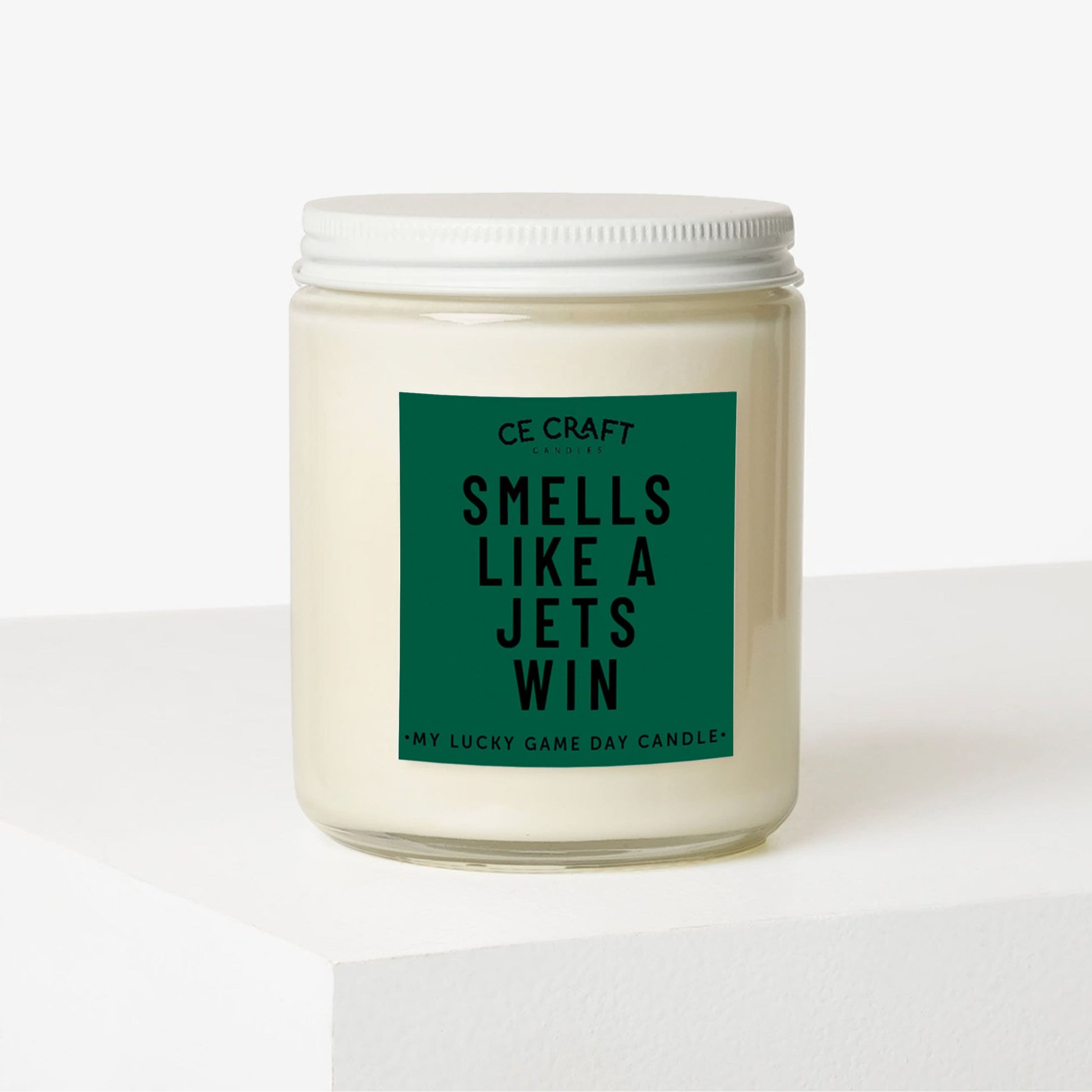 Smells Like a Jets Win Scented Candle C & E Craft Co 