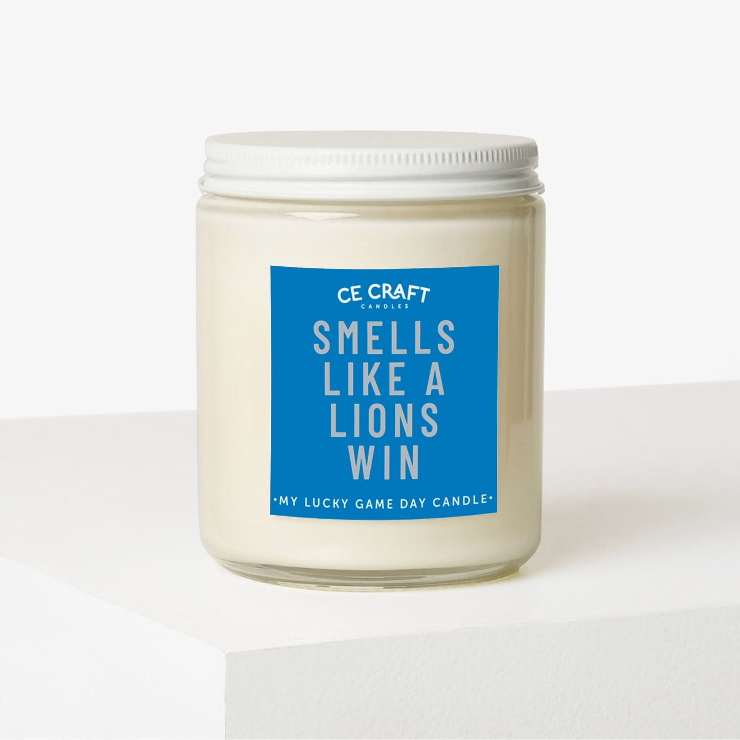 Smells Like a Lions Win Scented Candle C & E Craft Co 