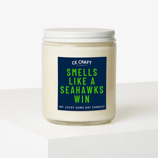 Smells Like a Seahawks Win Scented Candle C & E Craft Co 