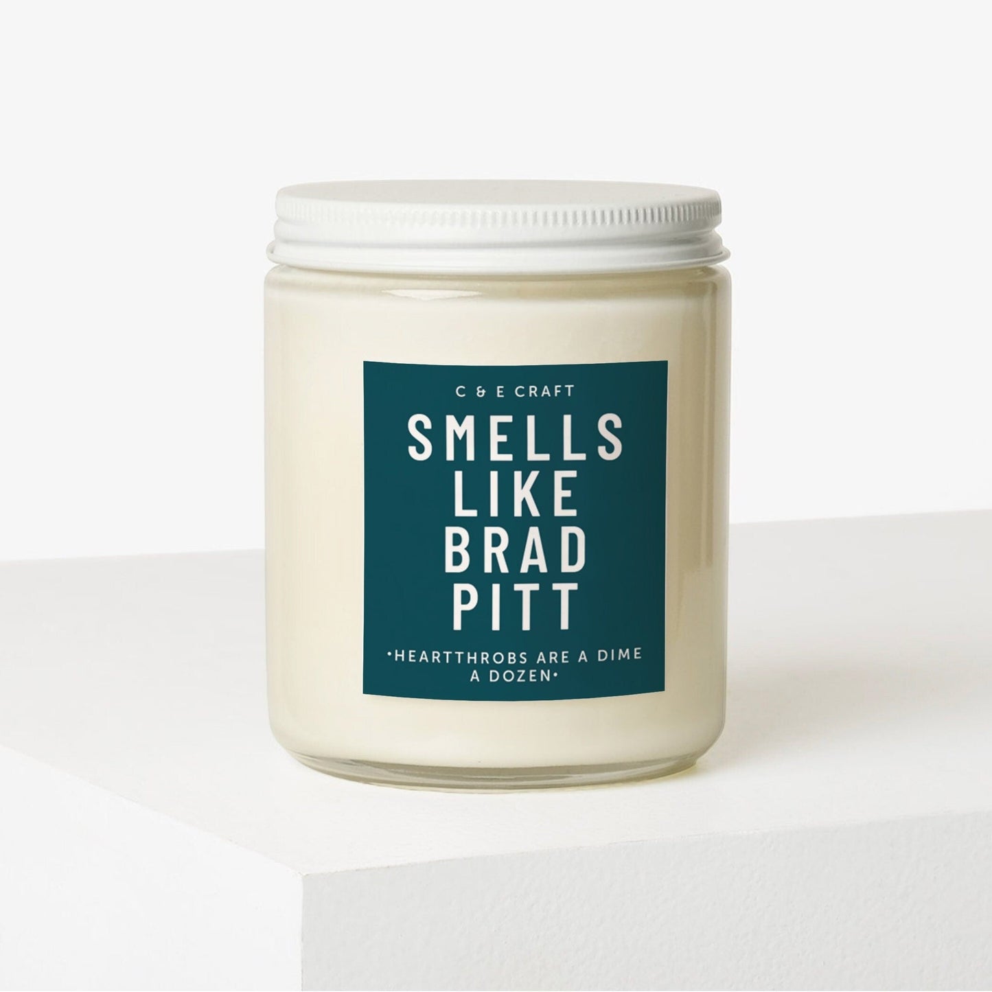 Smells Like Brad Pitt Scented Candle C & E Craft Co 