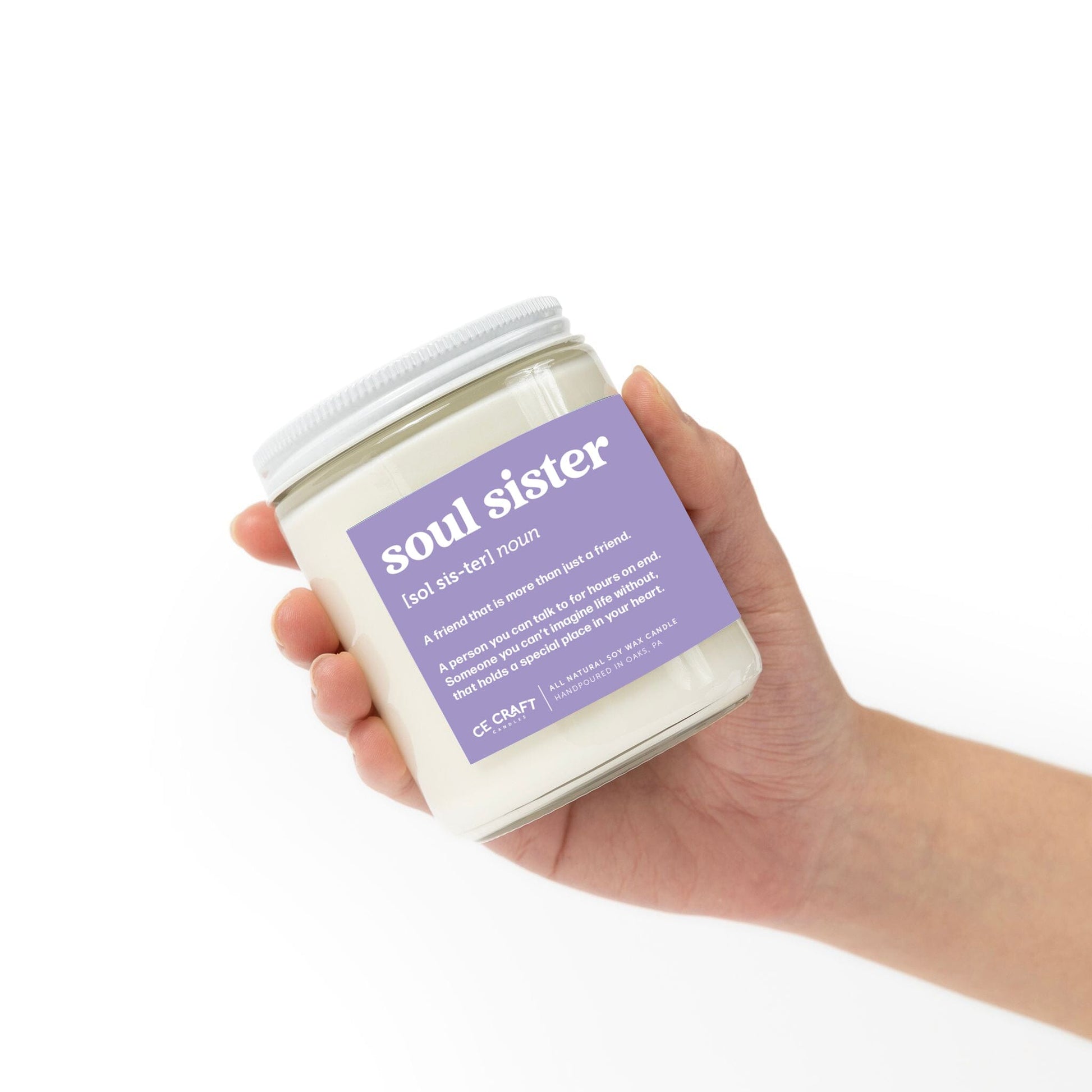 Soul Sister Definition Candle – C & E Craft Co