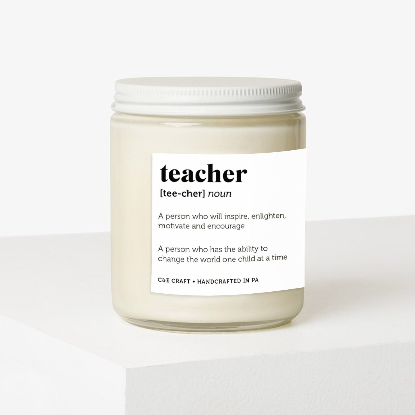 Teacher Definition Candle C & E Craft Co 