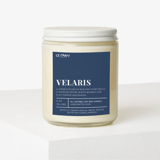 Velaris Scented Soy Wax Candle C & E Craft Co 