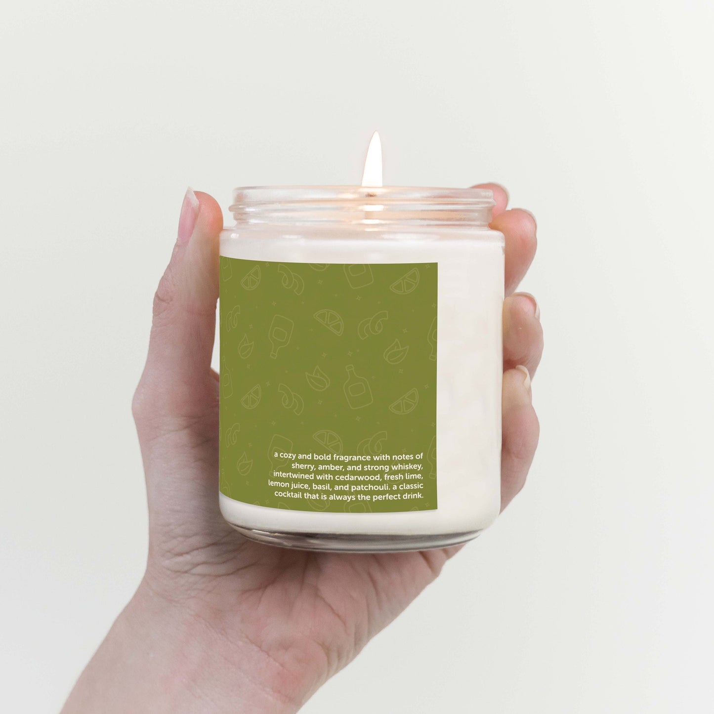 Whiskey Sour Cocktail Scented Candle C & E Craft Co 