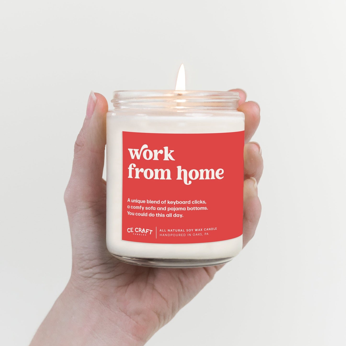 Work from Home Candle Candles CE Craft Co 