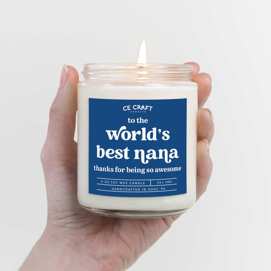 World's Best Nana Soy Wax Candle Candles CE Craft 