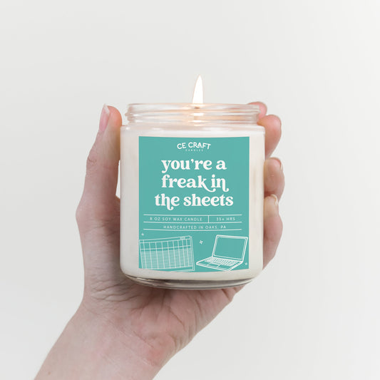 You're a Freak in the Sheets Scented Candle Candles CE Craft 