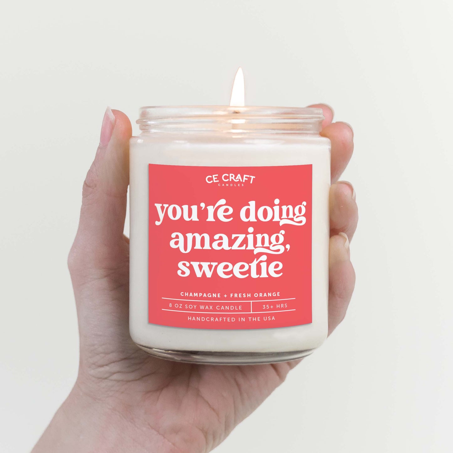 You're Doing Amazing Sweetie Candle Candles CE Craft 