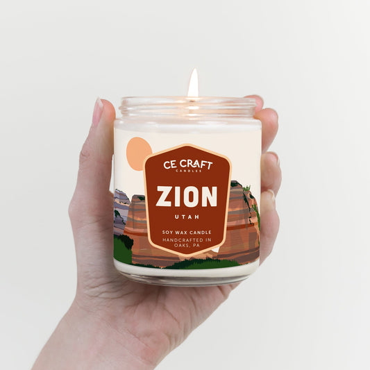 Zion National Parks Scented Candle Candles CE Craft 
